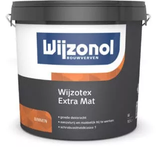 Wijzonol Wijzotex extra mat 1 ltr  Ral9010