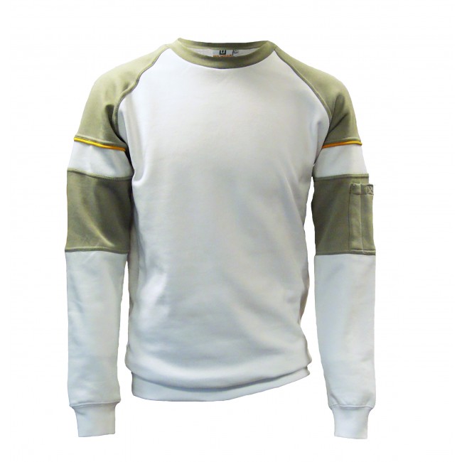 BeWear sweater wit-grijs maat XXXL