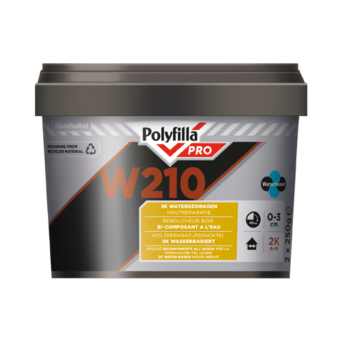 PolyFilla Pro W210 2K Watergedragen Houtvulmiddel 500 ml
