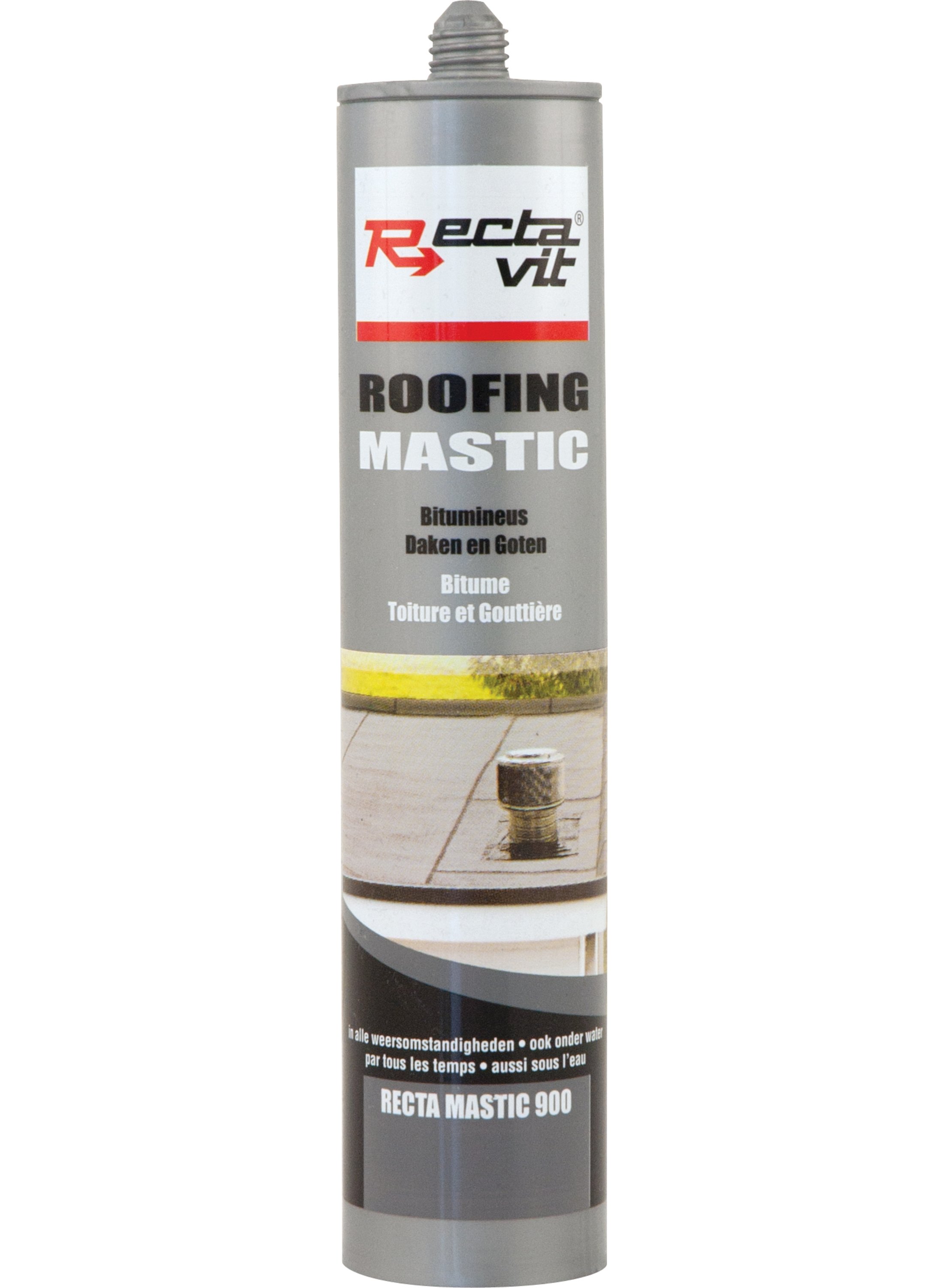 Rectavit Roofing Mastic - 310 ml - Zwart