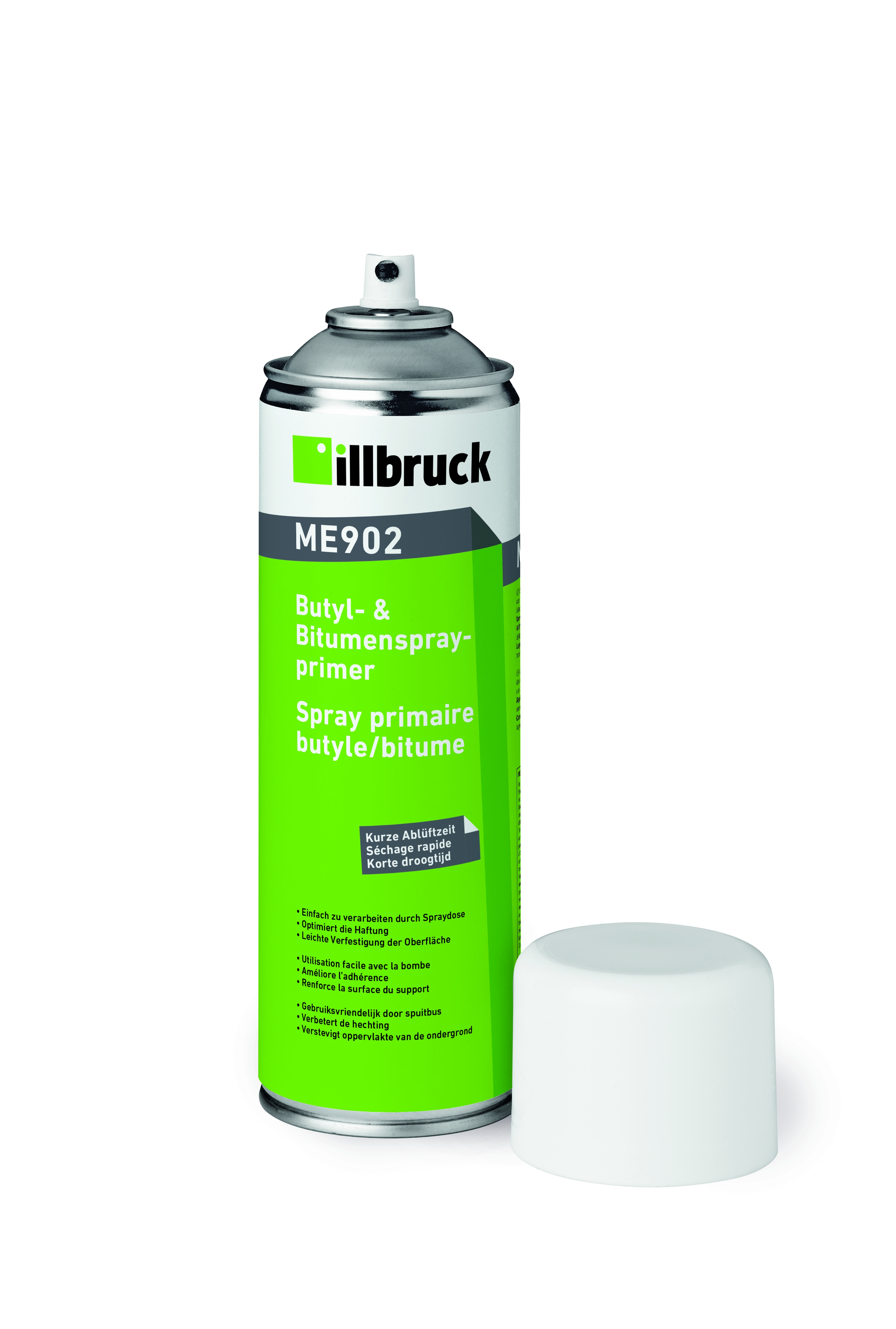 illbruck ME902 Butyl/Bitumenspray-primer 500 ml illbruck ME902 Butyl/Bitumenspray-primer 500 ml