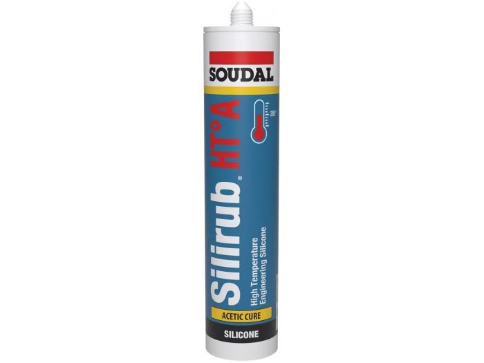 Soudal Silirub HT - A 300 ml Zwart