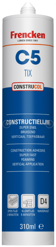 Frencken PU Constructielijm C5 Tix 310 ml