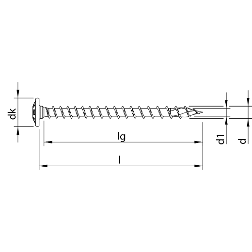 HECO Tellerkop schroef 6X80 verzinkt TX-30 (100)