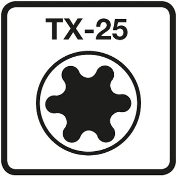 Tuinhoutschroef 5X70/42 zwart RVS-410 TX-25 Lensk.+snijp. (100x) Proftec