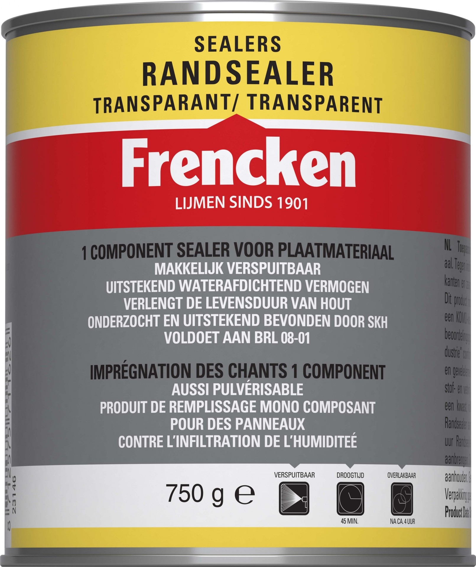 Frencken Randsealer transparant 750 g