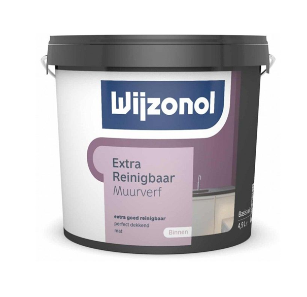 Wijzonol Muurverf Extra Reinigbaar 10 ltr  Ral9010