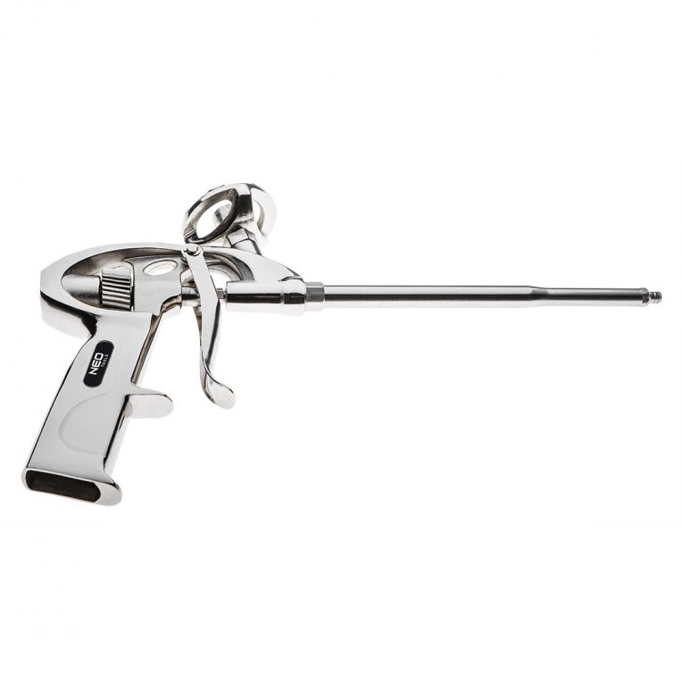 NEO fitting foam gun Purpistool Vernikkeld