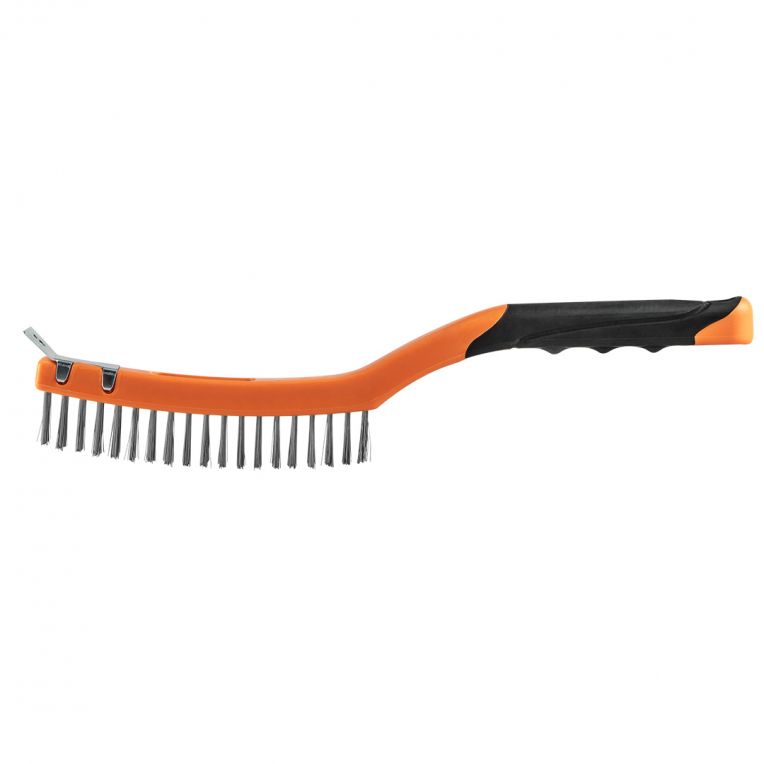 NEO Staalborstel 3x19 Rijen met Schraper