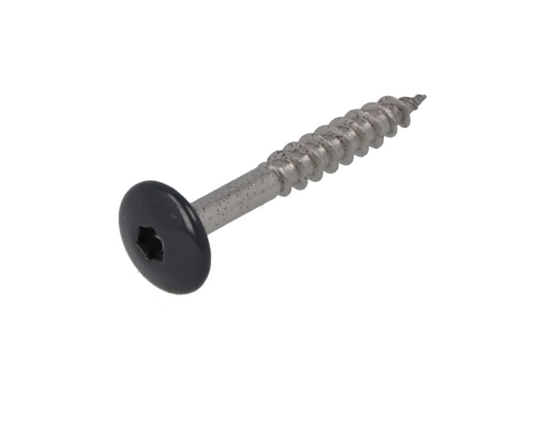 Dak&Gevel Kleurkopschr 4.8X38 Rvs-A2 Antr. Ral7016 (50)