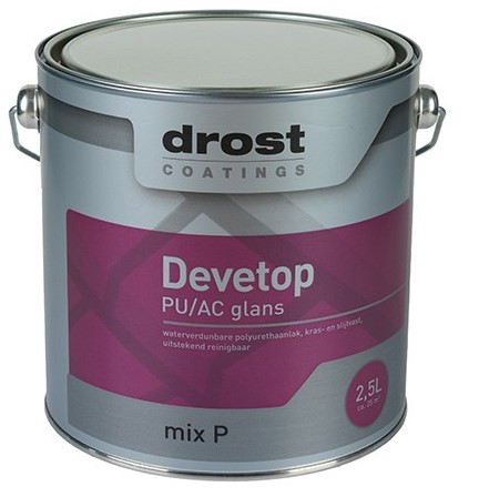 Drost Devetop Pu/Ac Noblesse Glans 1 ltr Wit