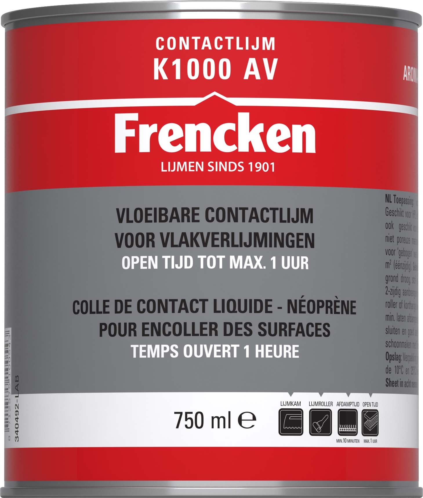 Frencken Contactlijm k1000 av 750 ml