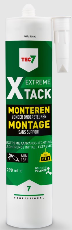 Tec7 X-Tack Montagekit 290ml Grijs