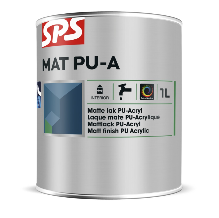 Sps Mat PU Acryl 1 liter Wit