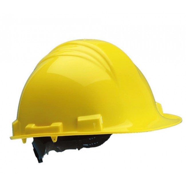 M_Safe veiligheidshelm MH6010 geel draaiknopinst. 6-punts