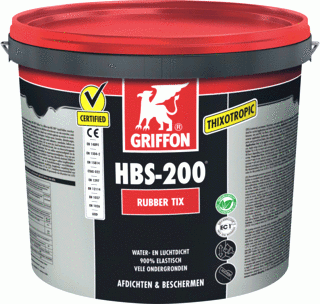Griffon HBS-200 Rubber Tix emmer 16L zwart