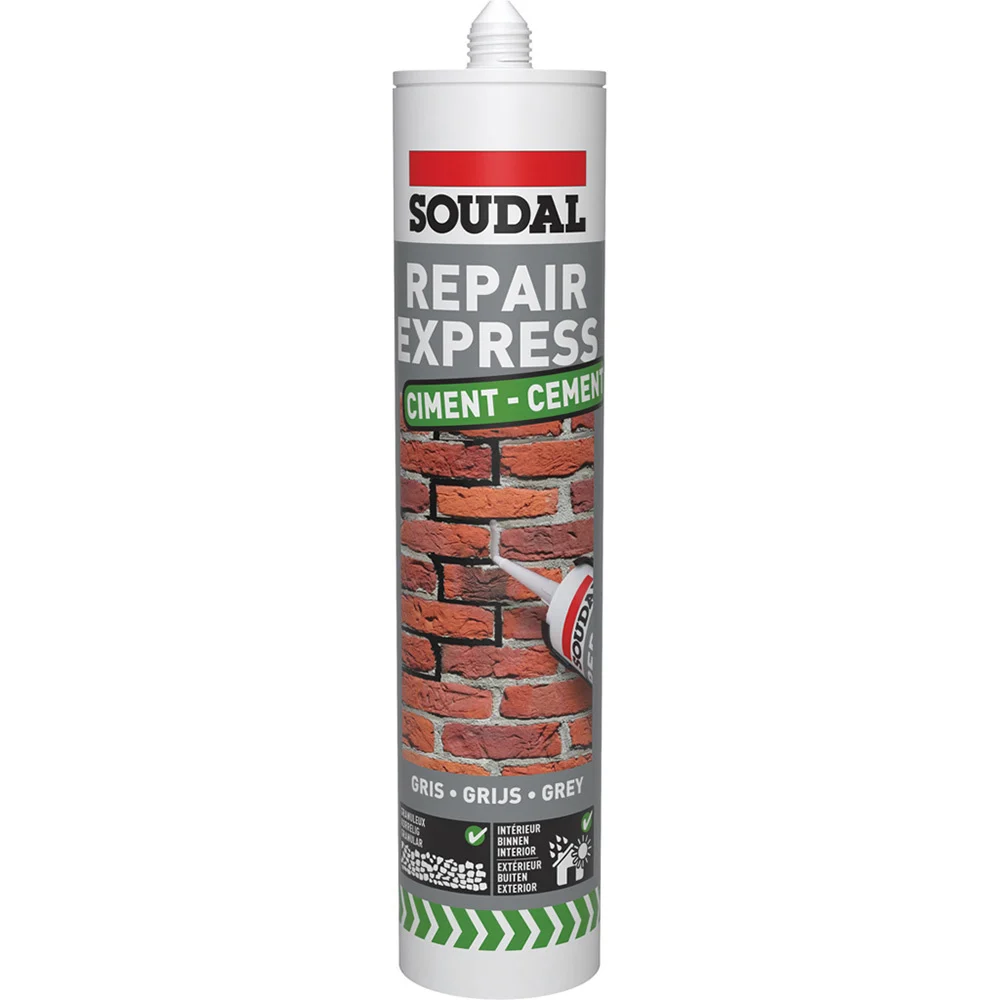 Soudal Repair Express Cement 300ml Grijs
