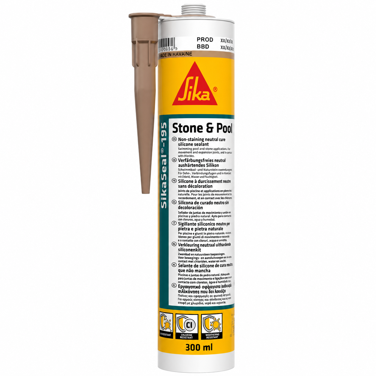 Sika Sikaseal-195 Stone & Pool 300 ml Transparant