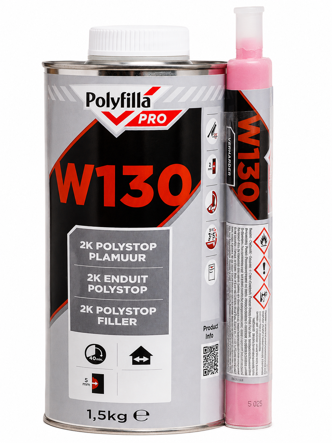 PolyFilla Pro W130 2K Polystop Plamuur 1,545 kg