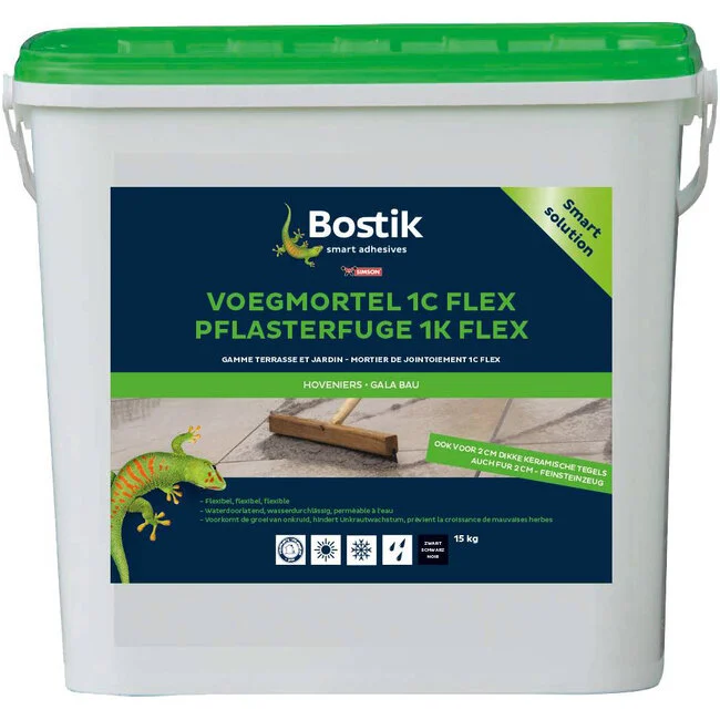 Bostik Voegmortel 1C Flex 15 kg Steengrijs