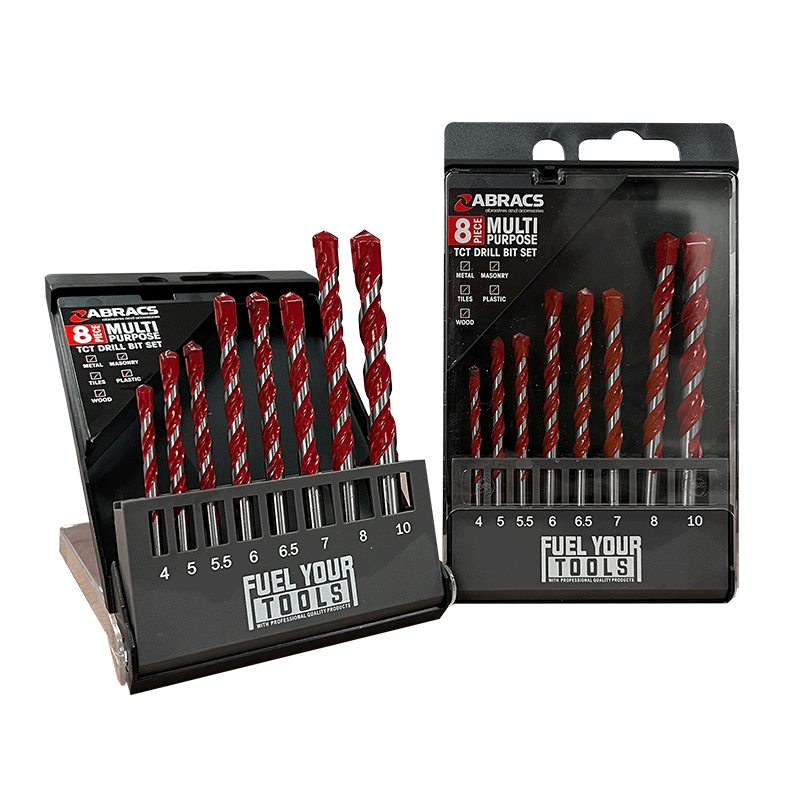 Abracs 8-delige Multifunctionele TCT Boren Set Abracs 8-delige Multifunctionele TCT Boren Set