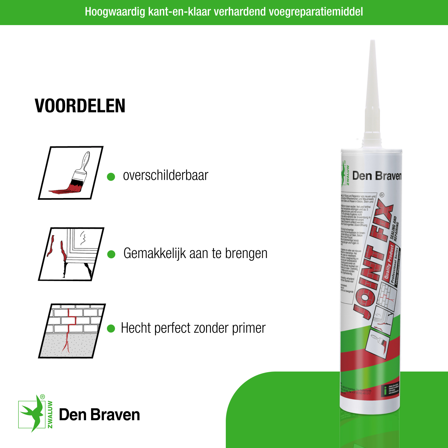 Zwaluw Joint Fix 310 ml Cementgrijs