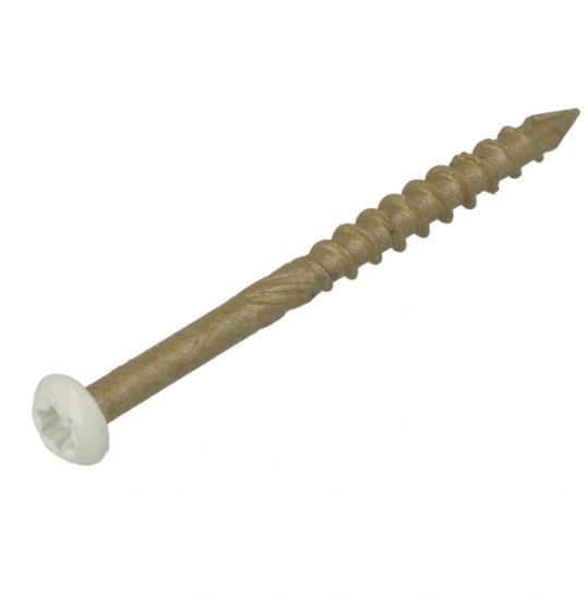 Gevelschroef 4.0X40/22 AR-bronze CK Wit TX15 Dynaplus (200)