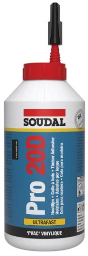 Soudal Pro 20D Supersnelle Houtlijm 750g Soudal Pro 20D Supersnelle Houtlijm 750g