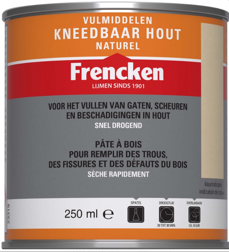 Frencken kneedb hout meranti 250 ml