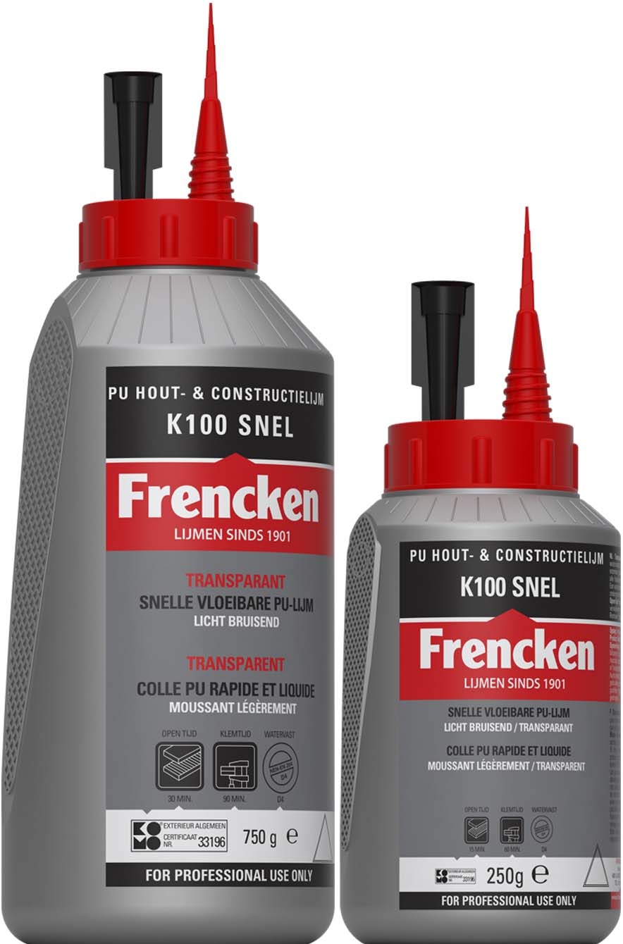 Frencken pu Constr.lijm k100 Snel 250 g