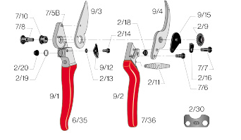 Felco 9 Snoeischaar Linkshanding