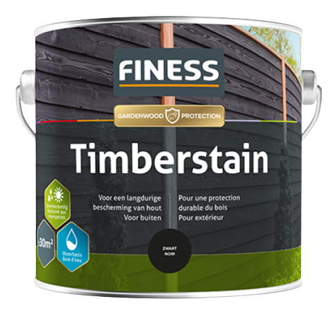 Finess Timberstain 2,5 ltr RAL 9005 