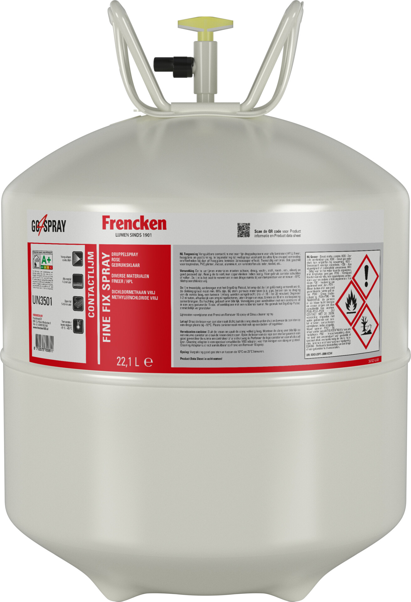 Frencken CS1428 Fine Fix Spray Rose 22 l